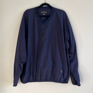 FootJoy Navy Blue V-Neck Pullover - XL